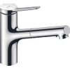 Hansgrohe Zesis m33 1 greeps keukenkraan - 150 metalen uittrekbare. vuistdouche - 2jet - chroom SW918685