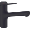 Hansgrohe Zesis m33 1 greeps keukenkraan - 150 metalen uittrekbare vdche - 2jet - sbox - mat zwart SW918489