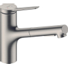 Hansgrohe Zesis m33 1 greeps keukenkraan - 150 metalen uittrekbare. vuistdouche - 2jet - rvs look SW918527