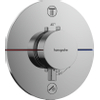 HansGrohe ShowerSelect Comfort S Thermostat à encastrer pour 2 systèmes avec combinaison de sécurité intégrée selon EN1717 SW918103