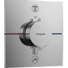 Hansgrohe ShowerSelect Comfort E Inbouw - thermostaat 2F geïntegreerde zheidscom.EN1717 - hoogglans chroom SW918145
