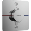 HansGrohe ShowerSelect Comfort Q Thermostat pour installation encastrée pour 2 systèmes avec combinaison de sécurité intégrée selon EN1717 SW918063