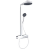 Hansgrohe Rainfinity Colonne de douche 250 1jet tablette de douche 350 mat blanc SW918223