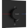Hansgrohe ShowerSelect Comfort E Mitigeur thermostatique - encastré - 1 fonction - sortie supplémentaire - noir mat SW918006