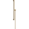 Hansgrohe Unica Glijstang E Puro - 65 cm - met easy slide schuifstuk en isiflex - doucheslang - 160 cm - geborsteld brons SW917975