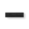 Looox Solid Wastafelonderkast - vlak front - 2 lades - 1 wasbak - afvoer rechts - 140x36.5x46 cm - zwart SW931484