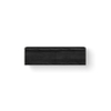 Looox Wooden Wastafelonderkast - vlak front - 2 lades - afvoer links en rechts - 140x45x46 cm - zwart SW931488