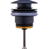 Duravit Universeel Push-openventiel - mat zwart SW997979