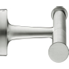 Duravit Starck T Toiletrolhouder - dubbel - zonder klep - geborsteld RVS SW962313