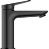 Duravit Wave Wastafelmengkraan - m-size - eengreeps - zonder waste - voorsprong 12.2cm - mat zwart SW962395