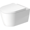 Duravit Me by starck Wandcloset diespoel - rimless - met hygieneglaze - 37x54cm - wit glans SW962324
