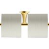Duravit Starck T Toiletrolhouder - dubbel - zonder klep - gepolijst goud (rvs) SW997781