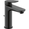 Duravit Wave Wastafelmengkraan - m-size - eengreeps - met waste - voorsprong 12.2cm - mat zwart SW962387