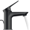 Duravit Wave Wastafelmengkraan - s-size - eengreeps - met waste - voorsprong 9.5cm - mat zwart SW997776