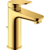 Duravit Wave Wastafelmengkraan - m-size - eengreeps - met waste - voorsprong 12.2cm - gepolijst goud SW997931