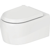 Duravit Qatego Wandcloset diespoel - rimless - met hygieneglaze - 38x57cm - wit glans SW962040