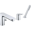 Duravit Wave Badmengkraan - 3-gats - 2 functies - voorsprong 20cm - hoogglans chroom SW997684