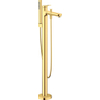 Duravit Wave Badmengkraan - vrijstaand - 2 functies - voorsprong 22.5cm - eengreeps - gepolijst goud-look (goud) SW997659
