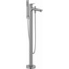 Duravit Wave Badmengkraan - vrijstaand - 2 functies - voorsprong 22.5cm - eengreeps - geborsteld RVS SW997649
