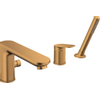 Duravit Wave Badmengkraan - 3-gats - 2 functies - voorsprong 20cm - geborsteld brons SW997642