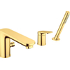 Duravit Wave Badmengkraan - 3-gats - 2 functies - voorsprong 20cm - gepolijst goud-look (goud) SW997696