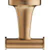 Duravit Starck T Handdoekhaak - dubbel - rond - geborsteld brons SW962047