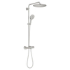 Grohe Rainshower Smartactive 310 Douche pluie - rond - thermostatique - pommeau Ø31cm - douchette Ø13cm - Supersteel brossé (inox) SW999072