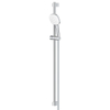 GROHE Tempesta 110 Cube Ensemble barre de douche - 90cm - douchette à main carrée - 3 jets - flexible de douche lisse - chrome SW999981