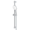 GROHE Tempesta 110 Cube Ensemble barre de douche - 60cm - douchette à main carrée - 3 types de jets - flexible de douche lisse - chrome SW999110