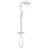 Grohe Tempesta System 250 ensemble de douche pluie apparent – thermostatique – douche de tête Ø 25 cm – douchette – chrome SW999131