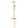 Grohe Rainshower SmartActive 310 Douchesysteem - rond - thermostatisch - hoofddouche diameter 31cm - handdouche diameter 13cm - brushed cool sunrise (goud) SW999146