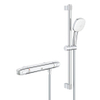 Grohe Grohtherm 1000 Comfortset Ensemble de douche - thermostatique - 60cm - sans raccords - entraxe = 15cm - chrome SW999980