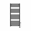 Royal Plaza Eros Radiateur électrique - 140x60cm - 900W - avec thermostat - tuyaux ronds - noir mat SW1127022