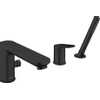 Duravit Wave Mitigeur baignoire - 3 trous - 2 voies - projection 20cm - Noir SW997672