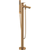 Duravit Wave Badmengkraan - vrijstaand - 2 functies - voorsprong 22.5cm - eengreeps - geborsteld brons SW997631