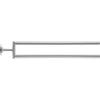 Duravit Starck T Handdoekhouder - 2 stangen - 46.5cm - draaibaar - geborsteld RVS SW962370