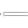 Duravit Starck T Handdoekhouder - 2 stangen - 46.5cm - draaibaar - RVS geborsteld SW962370