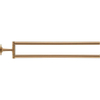 Duravit Starck T Handdoekhouder - 2 stangen - 46.5cm - draaibaar - geborsteld brons SW962043