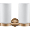 Duravit Starck T Tandenborstelhouder - dubbel - matglas - geborsteld brons SW961890