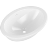Villeroy & Boch Loop & Friends onderbouwwastafel - 48.5x32.5cm - zonder kraangat - met overloop CeramicPlus - White Alpine (glans wit) SW971861