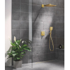 Grohe Grohtherm SmartControl ensemble de douche pluie – thermostatique – bras mural droit – cool sunrise brossé SW1077217