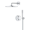 Grohe Grohtherm Perfect Mono Douche pluie - thermostat encastrable - pomme de douche 31cm - chrome SW1077248