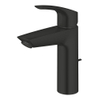 Grohe Eurosmart Wastafelmengkraan - M-size - met trekwaste - matte black (mat zwart) SW1077295