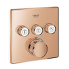 Grohe Grohtherm SmartControl Mengkraan - afdekset - thermostaat - met 3x omstel - warm sunset (koper) SW1077299