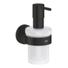 GROHE Essentials Distributeur de savon - 160ml - avec support - noir mat SW1077385