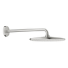 GROHE Rainshower Mono 310 Douche de tête - 31cm - 1 jet - bras mural 42.2cm - supersteel SW1077286