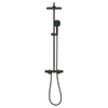 Grohe Tempesta 250 Cube Regendoucheset - hoofddouche 25cm - vierkante handdouche - 2 straalsoorten - met thermostaatkraan - matte black (mat zwart) SW1077349