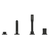 Grohe Essence badrandcombinatie - met omstel - inclusief staafhanddouche - phantom black (zwart) SW1077491