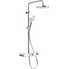 Duravit Shower Systems Douchesysteem - thermostaische mengkraan - HOH=15cm - slang 160cm - hoofddouche 23cm - handduche rond - chroom/wit hoogglans SW931437