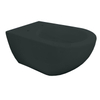 Royal Plaza Belbo WC suspendu - 55cm - cycloneflush - sans bride - avec abattant - Tableau noir SW1182450